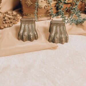 Vintage Set Of Metal Claw Hardware